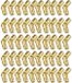 Z Block B.V. 50 pièces 5 x 17 mm charnières encastrées en laiton, dorées