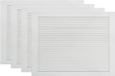 vidaXL - Kastdeuren - met - lamellen - 4 - st - 39,5x59,4 - cm - grenenhout - wit