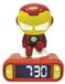 LEXIBOOK Iron Man 3D : Lampe-réveil numérique pour enfants, avec effets lumineux et sonores