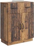 vidaXL Dressoir met lade Oud hout 66 x 34,5 x 87 cm Bewerkt hout