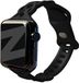 Bandz Luxe Gevlochten Siliconen Horlogeband (Zwart) geschikt voor Apple Watch Series 1, 2, 3, 4, 5, 6, 7, 8, 9, 10, 11 en SE - Geschikt voor 38mm / 40mm / 41mm / 42mm