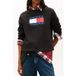 Tommy Hilfiger Regular Flag Crew Noir Taille : XS