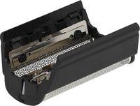 vhbw 1x dubbel scheerblad, compatibel met Braun Flex XP/XP II 5610, 5611, 5600, 5614, 5663, 5612, 5613, 5665, 5691 elektrisch scheerapparaat + frame, zwart
