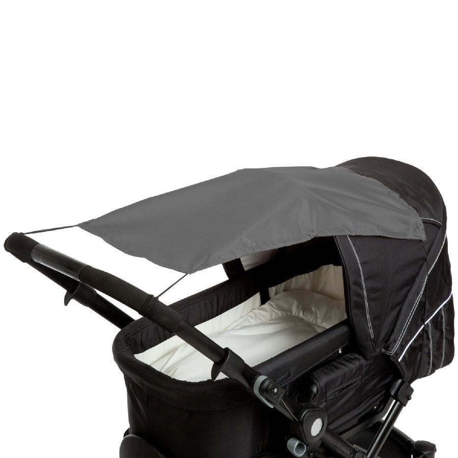 Altabebe Zonnedoek kinderwagen - Schaduwdoek buggy - Universeel zonnescherm met UV 50+ bescherming - Grijs