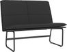 vidaXL - Bankje - 100x75x76 cm - Kunstleer - Zwart