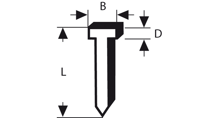 Bosch Nagels, type 47 - 1000 stuks - 1 609 200 379