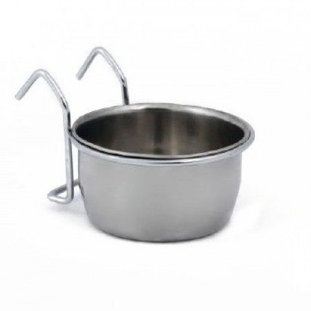 Beeztees Coop Cup Inox Voer- of Drinkbak - 15 cm - Zilver