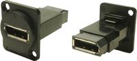 Cliff CP30233MB FT Black Metal DisplayPort F-F CSK Adapter