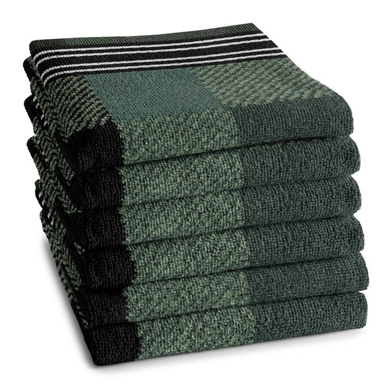 DDDDD Feller - Keukendoek - 50x55 cm - Set van 6 - Green