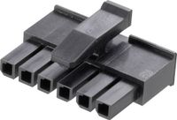 TE Connectivity 1445022-6 Boîtier femelle pour câble Micro-MATE-N-LOK Nombre total de contacts 6 Pas 3 mm 1 pièce