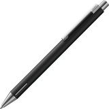 LAMY econ balpen 240 – van roestvrij staal in matzwart – opvallende gebogen clip, incl. grootvulling M 16 zwart schrijfdikte M