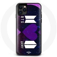 Maniacase Etui voor Iphone 13 Pro Bangtan Sonyeondan Logo BTS Et Logo ARMY I Purple You