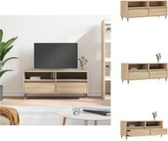 vidaXL Tv-meubel 100x34,5x44,5 cm bewerkt hout sonoma eikenkleurig