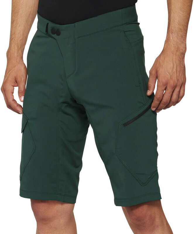 100% MTB WEAR Ridecamp Shorts Men, groen