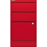 Bisley Home Filer, 2 universeel, 1 HR lade, metaal, 670 kardinaal rood, 40 x 41,3 x 67,2 cm