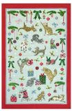 Essuie-mains de cuisine avec chats de Noël
