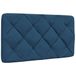 VidaXL Hoofdbordkussen Blauw Polyester 80 cm