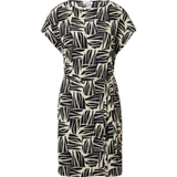 s.Oliver Robe en jersey texturé avec coupe ample et ceinture à nouer pour femmes