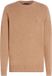 Tommy Hilfiger Lamswol Trui Met Crew-Hals - Beige - Maat M