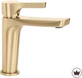 Rea - Wastafelkraan Premium Maxim Brush Gold Low