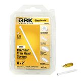 GRK 96060#8 x 2 FIN/Trim™ Schroeven voor afwerking - Wit 100 stuks