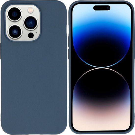 iMoshion Color Backcover iPhone 14 Pro - Donkerblauw