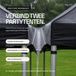 ABGtrading Regengoot Partytent 3 Meter – Regenafvoer voor Partytenten – 45 cm Breed – Klittenband Bevestiging – Grijs