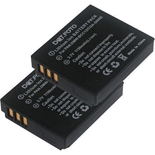 Dot.Foto 2 x CGA-S005, CGA-S005A/1B, CGA-S005E/1B, DMW-BCC12 Premium 3.7v / 1150mAh Oplaadbare Batterij voor Panasonic