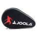 JOOLA 80505 Tafeltennisbatje, hoes, Pocket Double tafeltennishoes, voor 2 waterafstotende tafeltennistassen, zwart/rood, 28 x 17 x 4 cm