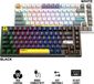ONIKUMA Clavier de jeu compact G58, blanc, mécanique Hot-Swap, anti-ghosting, RVB, 82 touches