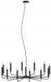Nowodvorski Lighting Nowodvorski ORTO 11464 Zwarte hanglamp 12xE14 - Modern design