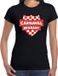 Bellatio Decorations Shoppartners Bv Carnaval verkleed t-shirt Brabant - Zwart - Dames - Maat XL