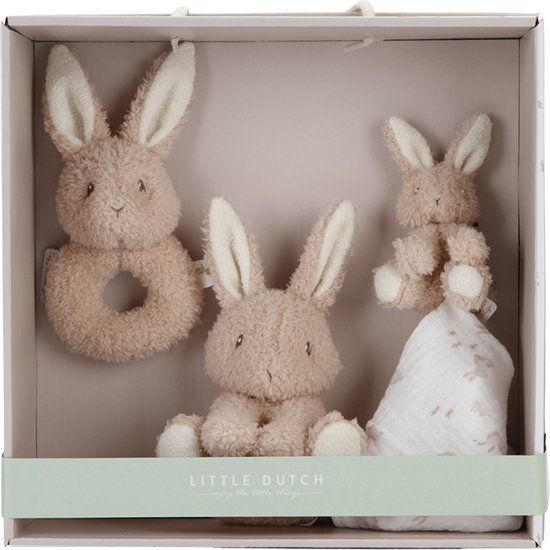 Little Dutch Baby Bunny Giftset - Beige - 0+ maanden