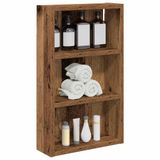 vidaXL Badkamer wandkast Oudhout 30 x 10 x 50 cm Geconstrueerd hout
