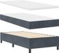 vidaXL Boxspring bed met hoofdeinde Donkergrijs 190 x 90 cm Fluweel
