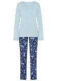 VIVANCE by LASCANA Pyjama turquoise / bleu clair / bleu foncé