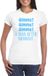 Bellatio Decorations Foute Party shirt dames - gimme - wit - glitter - vrijgezellenfeest- carnaval L
