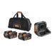 AEG Set met 2 batterijen 4 Ah 18 volt (PRO18V) en oplader, levering in opbergtas - SETLL1840S