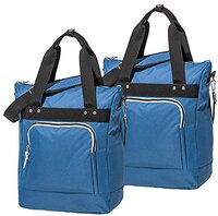 4uniq Fietstas bagagedrager tas set van 2 verschillende versies (blauw/zwart)