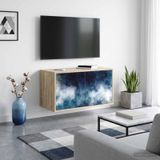 Maison Exclusive RAALTE meuble TV 69 x 33 x 40 cm chêne Sonoma