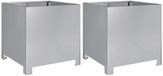 vidaXL Plantenbakken 2 st 40x40x40 cm gegalvaniseerd staal