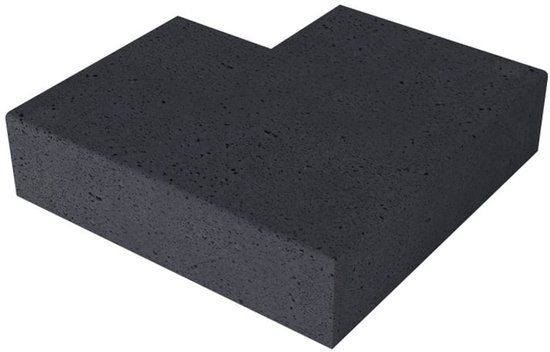 Merkloos Gardenlux Massief hoek buiten carbon 60/60 x 37 x 15 cm
