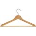 Vepabins Hanger met broeklat, natuurhout - Set van 5