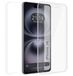 Dubbel Apple Dubbel transparante hoes van PC + TPU Full Body 360 voor iPhone 16 (6.1)