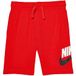 Nike Boys Club Bermuda Rosso da Bambino 86G710-U10, rood, 7 jaar