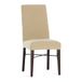 Eysa Set van 2 bi-elastische stoelhoezen met rugleuning, beige, design Harlem