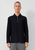 QS s.Oliver QS Polo-Shirt Zwart XXL