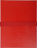 Exacompta 10x Map uitrekbare rug en klep in Balacron - 24x32 cm - Rood - 629E