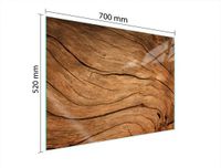 TMK ArtDeko - Beschermplaat voor Fornuis - Glas - 70x52 cm