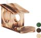 Relaxdays eekhoorn voederhuisje - hangend - hout - 17,5 x 14 x 25 cm